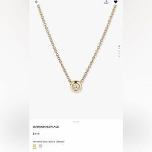 14k Yellow Gold Natural Diamond Pendant Necklace #Mejuri #necklace #diamond
